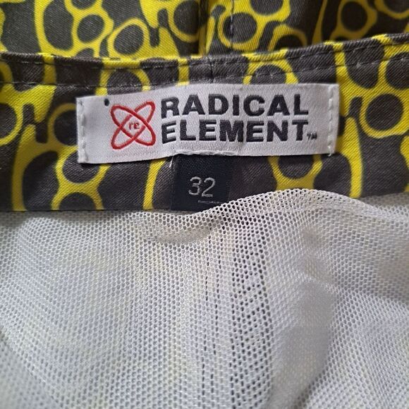 Radical Elements Swim Trunks Men's Yellow Brown Brass Nuckles - Picture 8 of 9